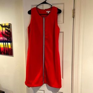 New York & Co Red Stretch Dress